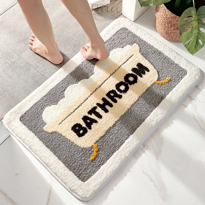 Bath Mat Non Slip Soft Faux Wo - đánh giá và giá Quick Dry Diatomite Bath Mat