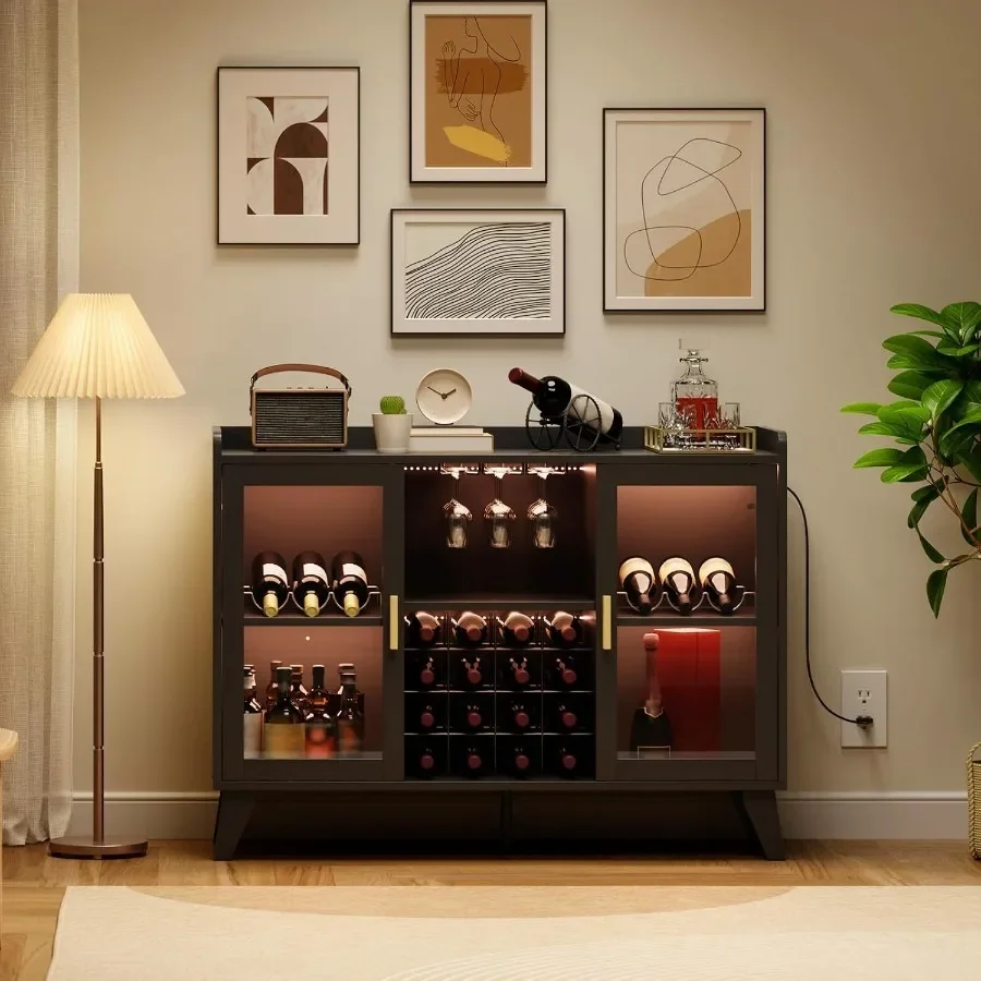 Bar Cabinet with LED Lights fo - đánh giá và giá Storage & Organization