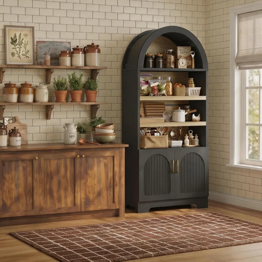 71 Tall Arched Kitchen Pantry  - đánh giá và giá Storage & Organization