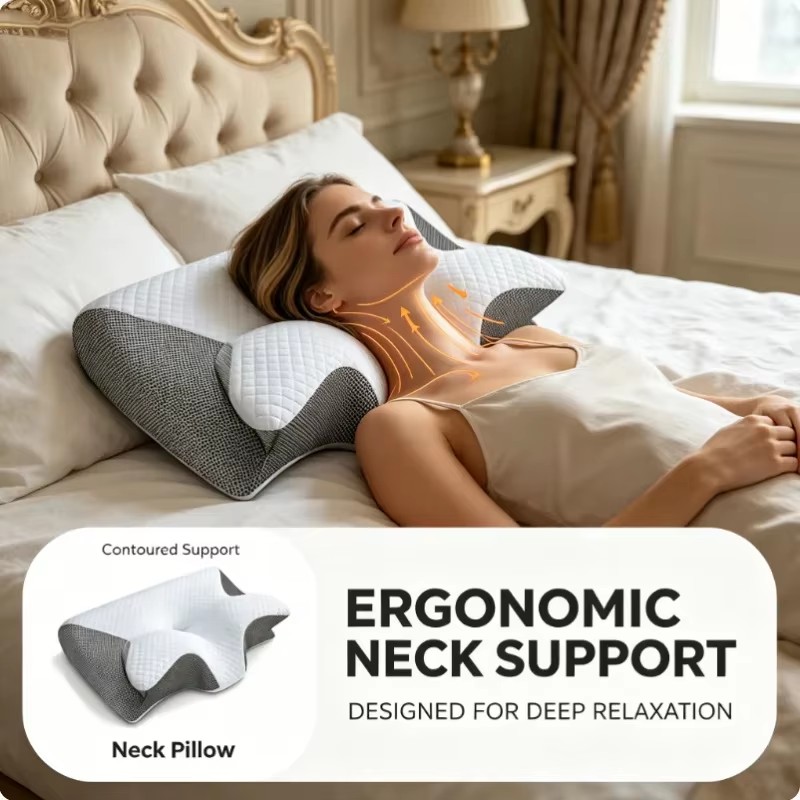Breathable Orthopedic Memory F - đánh giá và giá Memory Foam Orthopedic Pillow Neck Pain