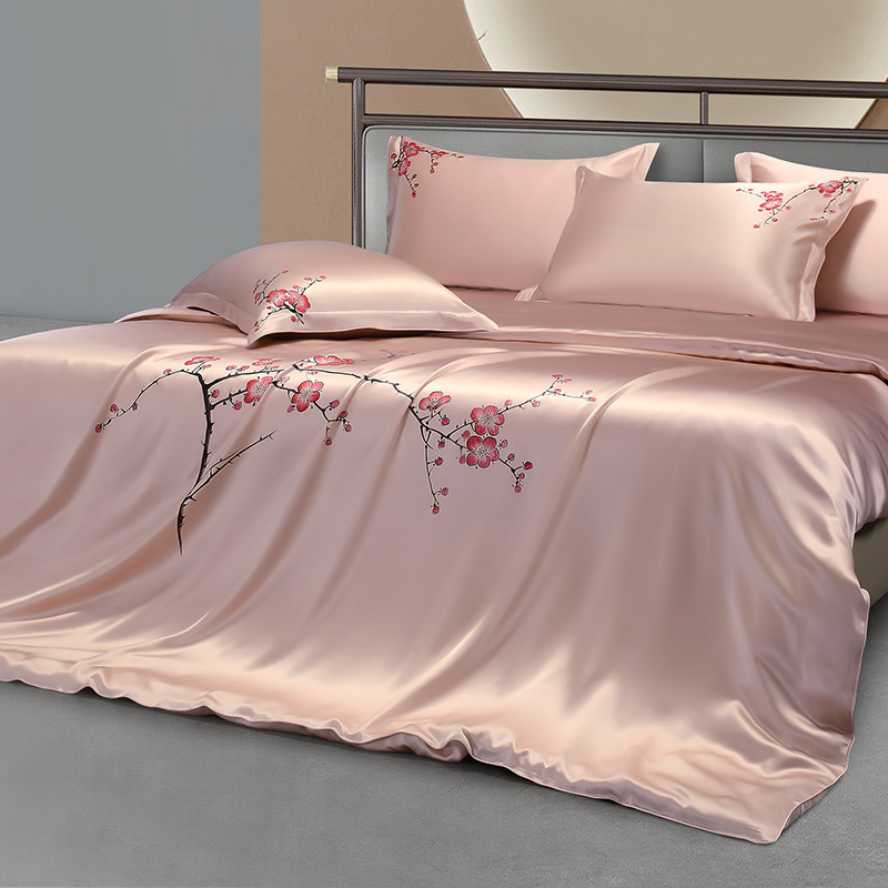 25mm Mulberry Silk Flowers Bed - đánh giá và giá Aesthetic Floral Duvet Cover