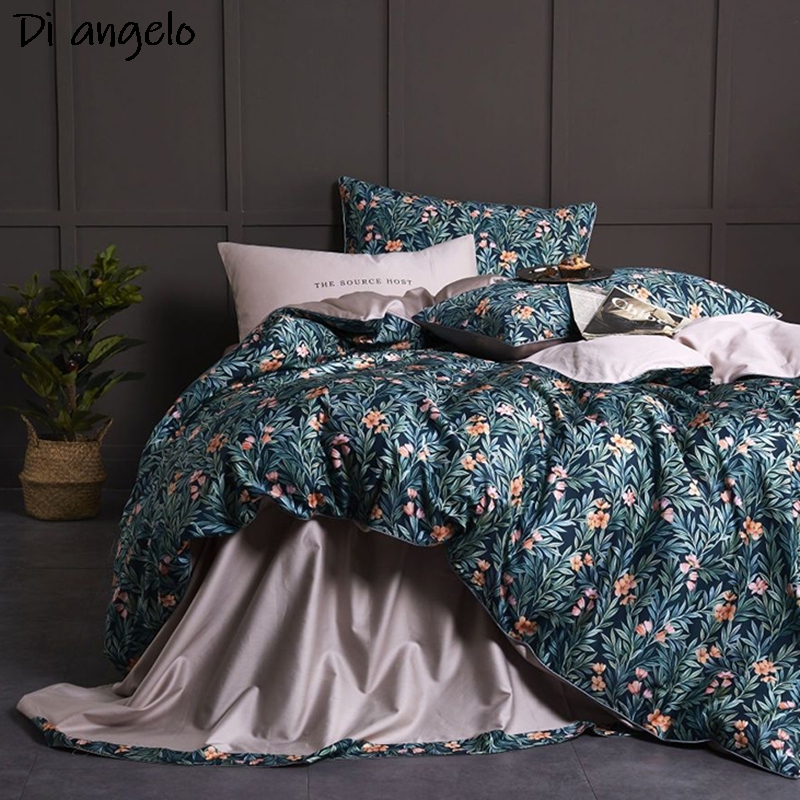600TC Egyptian Cotton RU Europ - đánh giá và giá Aesthetic Floral Duvet Cover