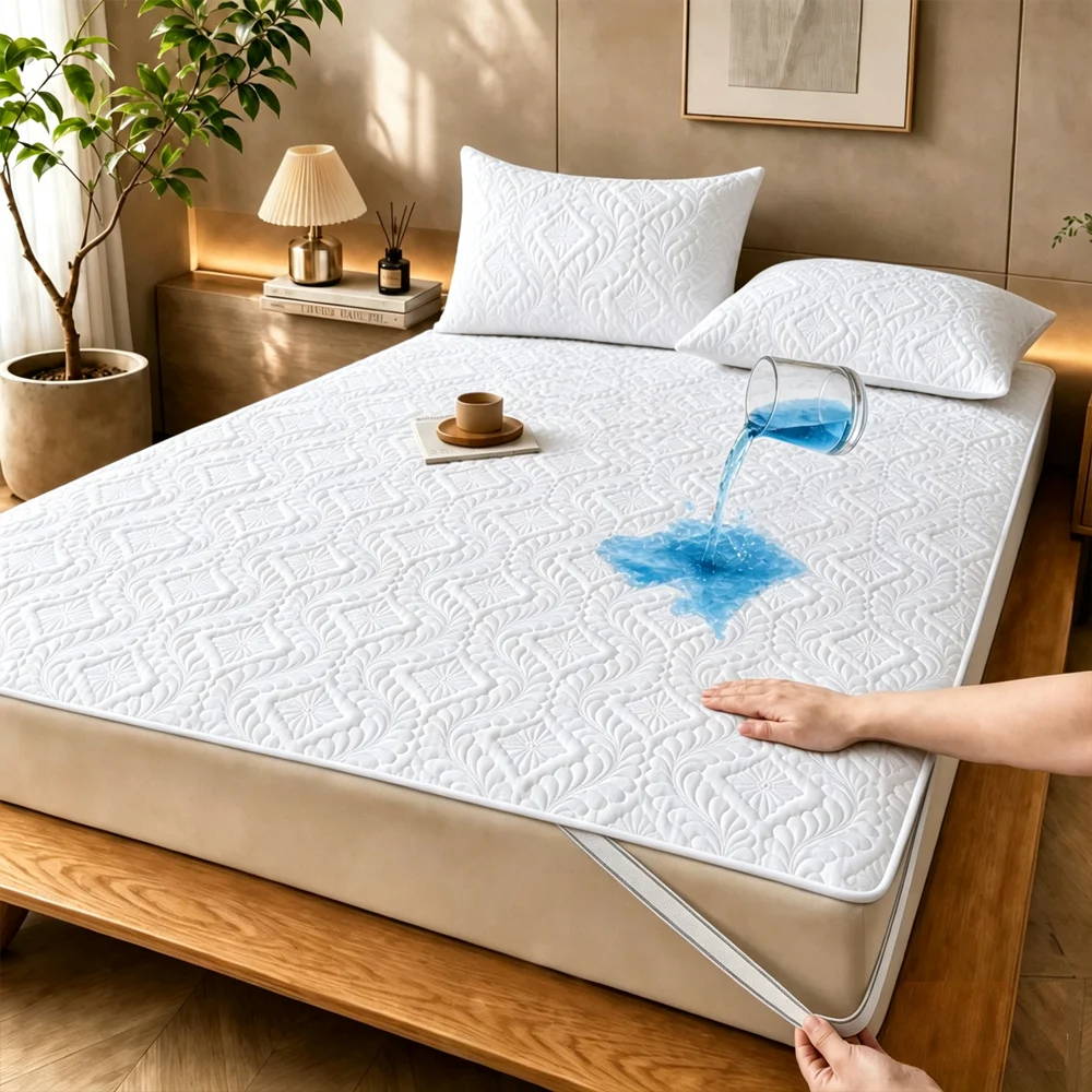 1pc Multi-Color Four-Corner El - đánh giá và giá Waterproof Mattress Protector Breathable
