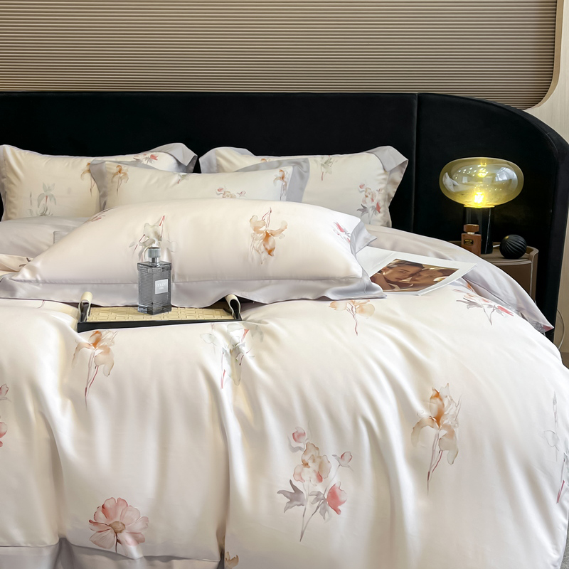 Flowers Printing Bedding Set L - đánh giá và giá Aesthetic Floral Duvet Cover